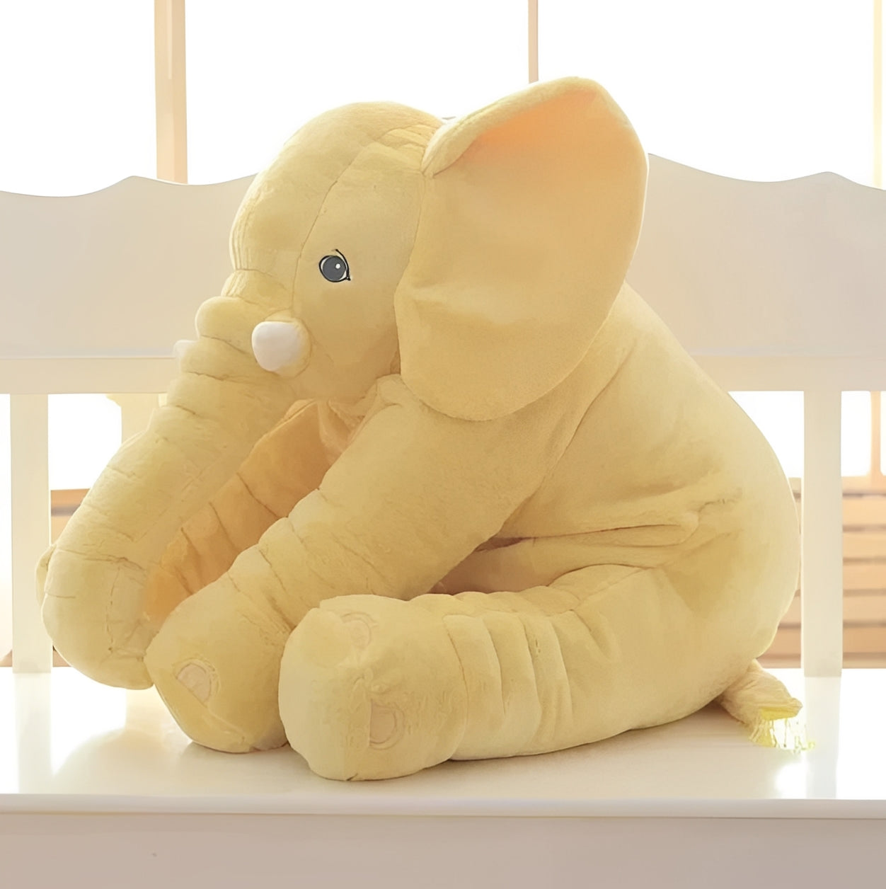 Cozy elephant pillow for optimal support when sitting