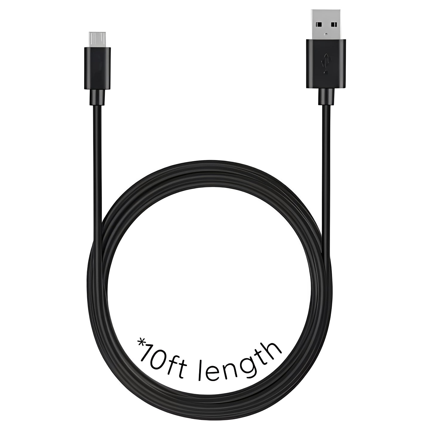 10 ft Micro USB Charging Cable for Convenient Use