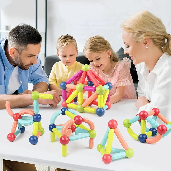 Kreatives Magnetbau-Set mit 98 Teilen für Kinder ab 3 Jahren