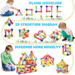 Magnetische Bauklötze und Kugeln Spielset für Kinder, 98 Teile