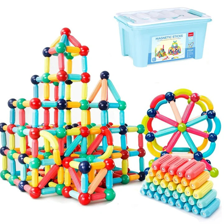 Kreatives Magnetbau-Set mit 98 Teilen für Kinder ab 3 Jahren