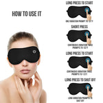 Rechargeable Heated Eye Mask for Relaxation and Sleep Aid