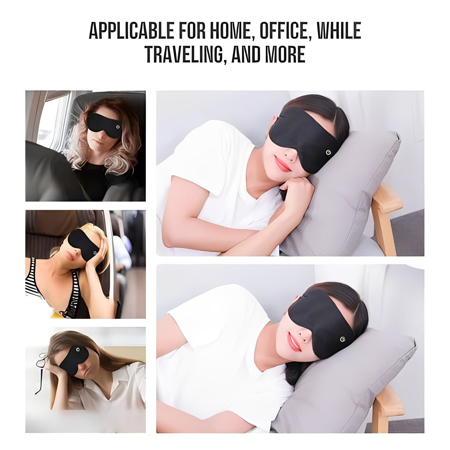 Rechargeable Heated Eye Mask for Relaxation and Sleep Aid