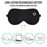 Rechargeable Heated Eye Mask for Relaxation and Sleep Aid