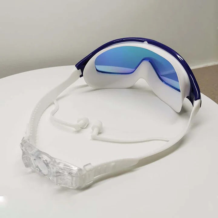 Schwimmbrille mit Anti-Beschlag und Weitwinkel-Gläsern