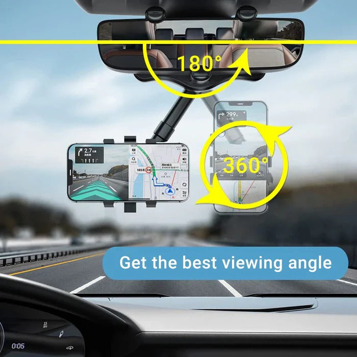 360° drehbarer Handyhalter für den Rückspiegel