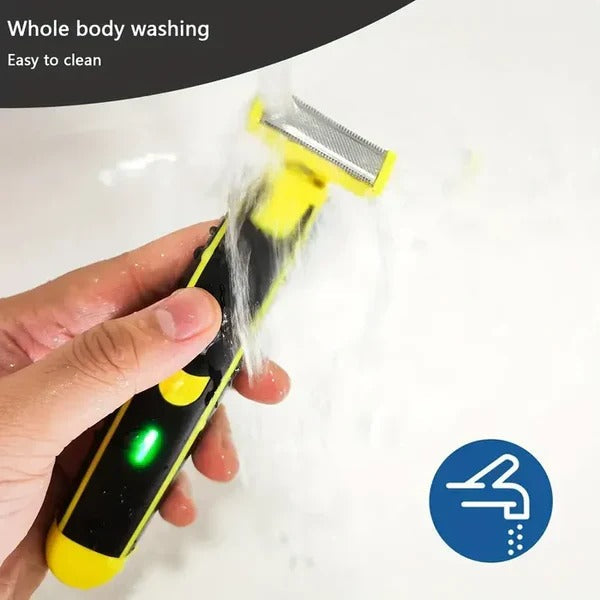 Rechargeable Shaver and Trimmer for Men – Wet and Dry Use