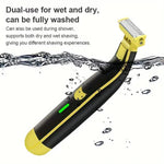 Rechargeable Shaver and Trimmer for Men – Wet and Dry Use