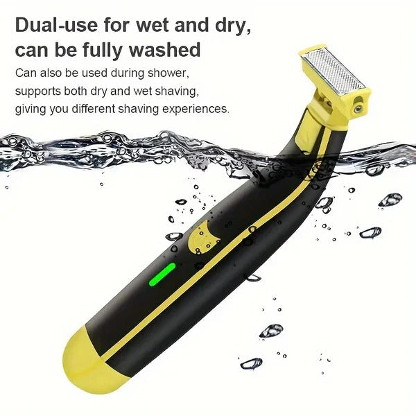 Rechargeable Shaver and Trimmer for Men – Wet and Dry Use