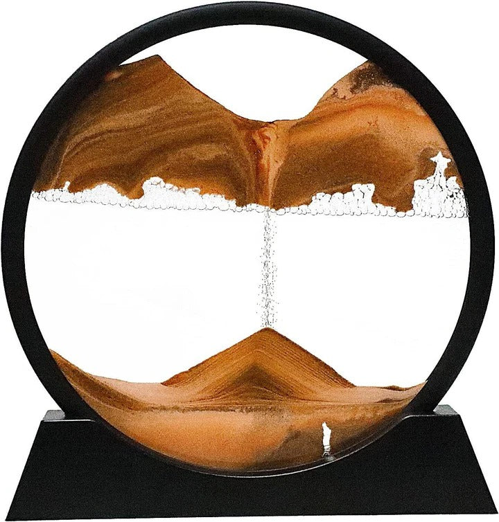 Beruhigende Sandbewegung Kunst mit Fließendem Sand