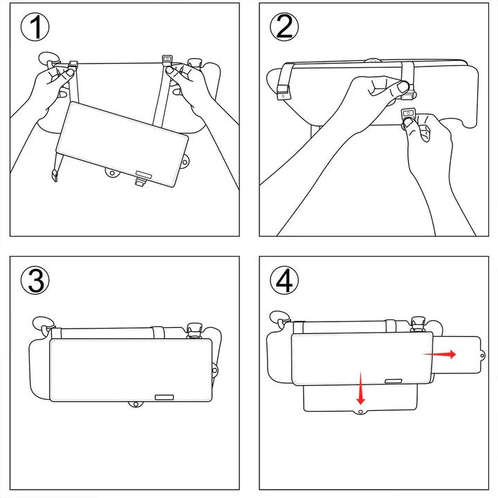 Verstellbarer Sonnenschutz-Extender für Auto-Frontscheibe