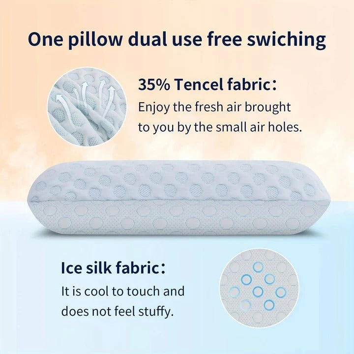 Ergonomic Memory Foam Cooling Pillow for Best Sleeping Comfort