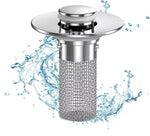 Smart Drain Stopper with Hair and Debris Catcher for Kitchen and Bathroom