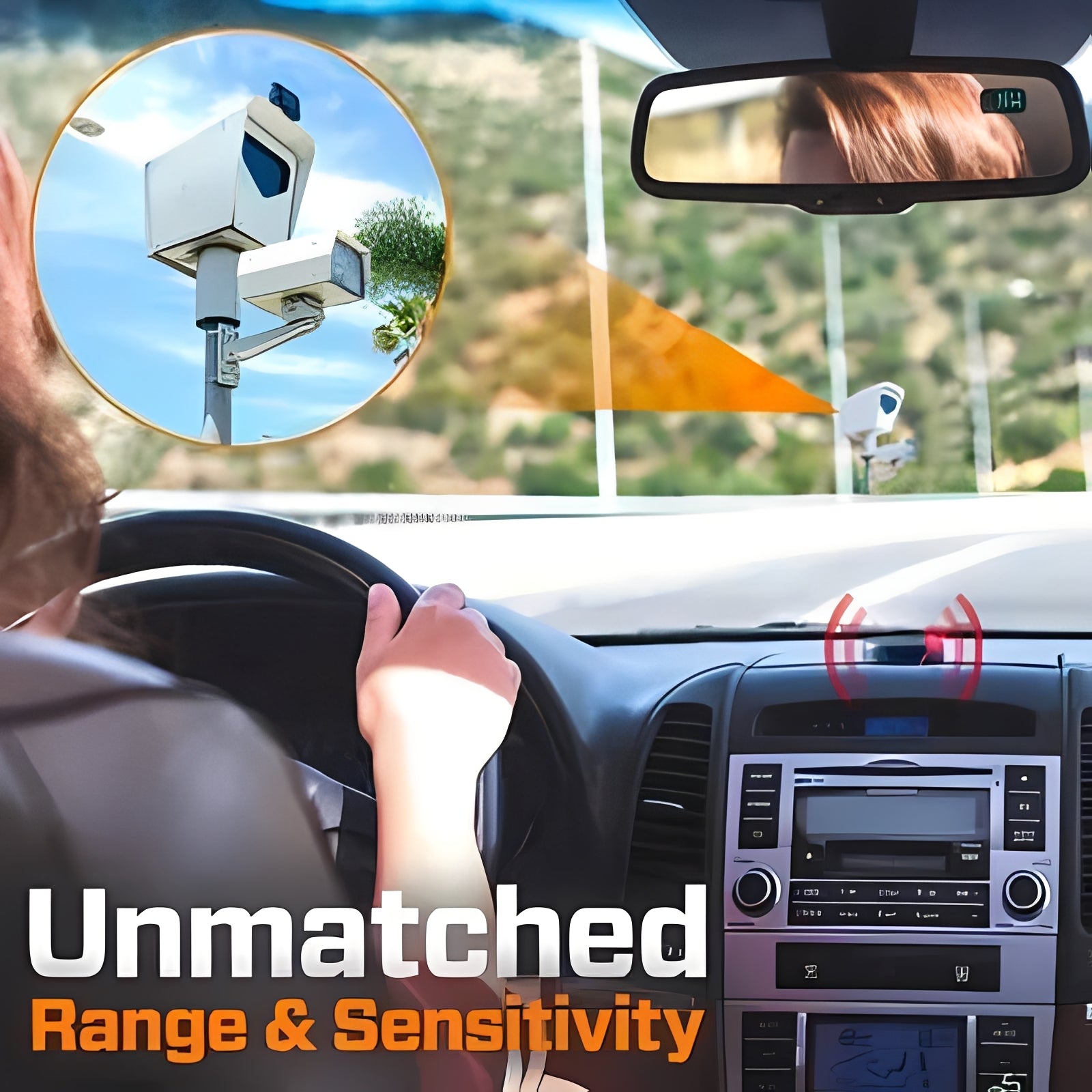 Solar-Powered Long-Range Radar Detector for Vehicles