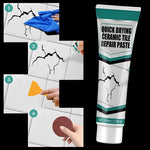 Ceramic surface repair with filler paste