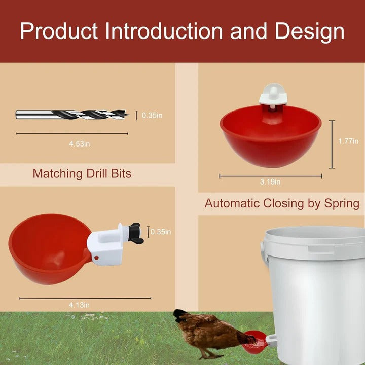 10-pack Automatic Poultry Waterer