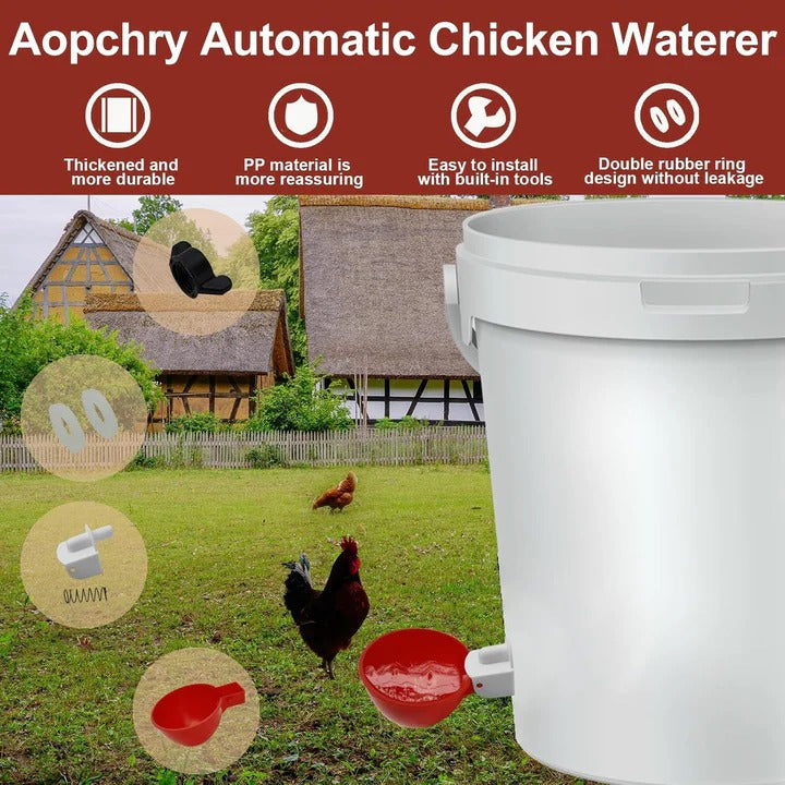 10-pack Automatic Poultry Waterer