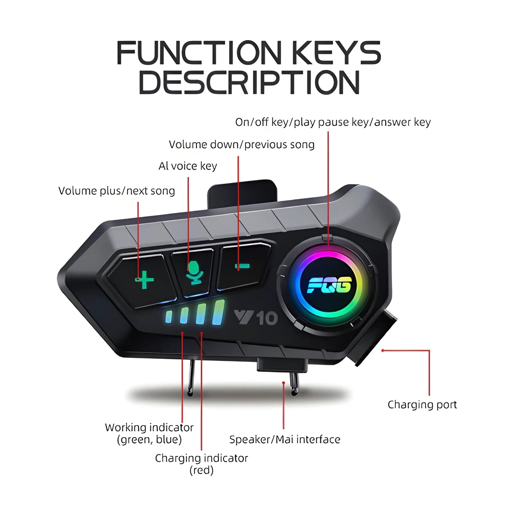 Wireless Bluetooth Headset for Motorcycle Helmets – Always Connected
