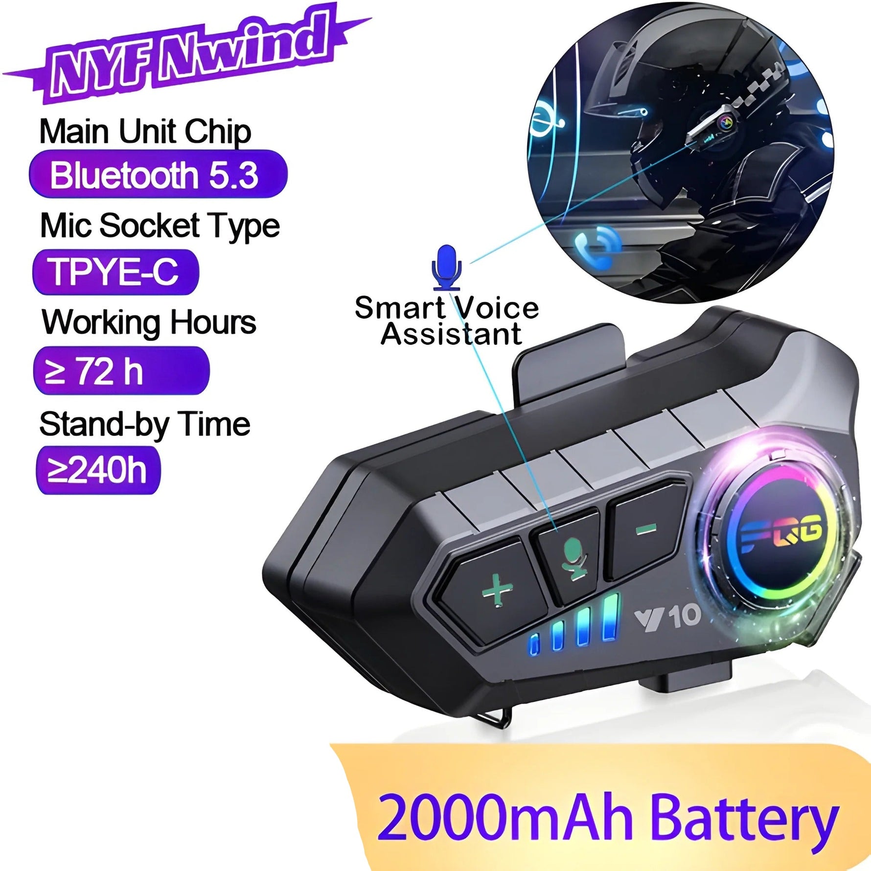 Wireless Bluetooth Headset for Motorcycle Helmets – Always Connected