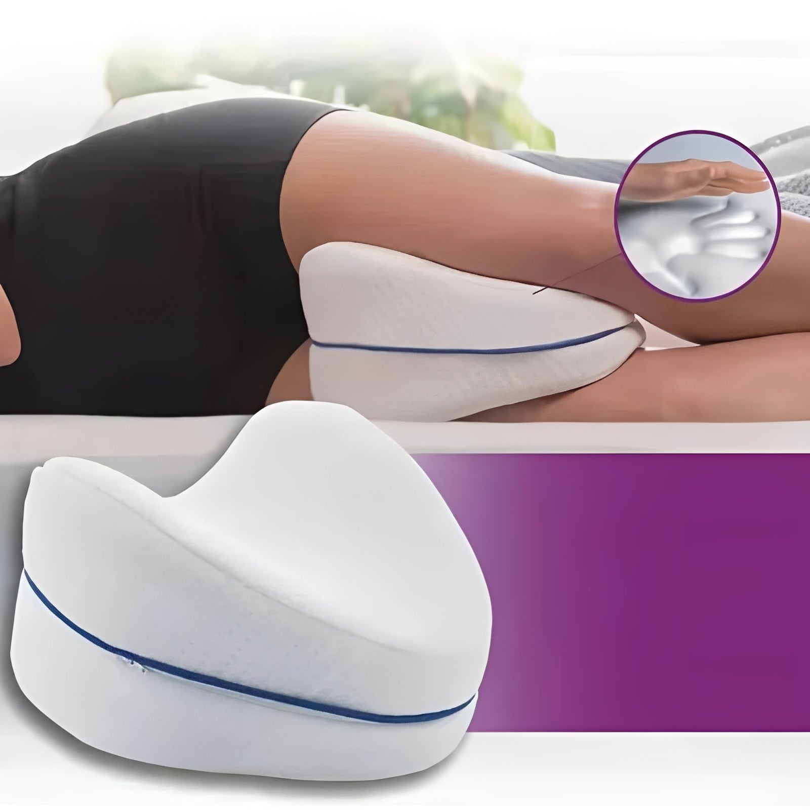 High-quality pillowcases for leg contour pillows, set of 2 with zipper