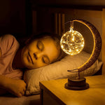 Comfortable 3D Moon Lamp with Detailed Surface Design