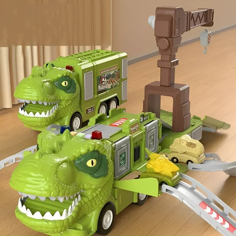 Dino-Truck Spielzeug mit Licht, Ton und Stauraum