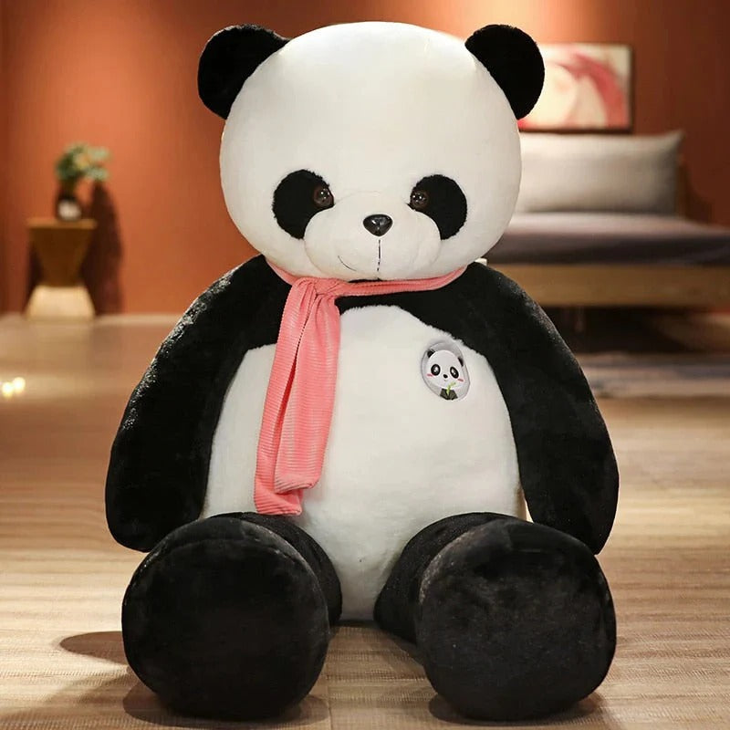 Giant Panda Plush Toy with Customizable Filling System