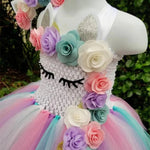Girls' Tulle Dress with Matching Headband for Special Occasions