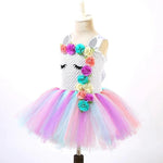 Girls' Tulle Dress with Matching Headband for Special Occasions