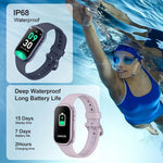Waterproof Fitness Smartwatch with Magnetic Charging for Active Users