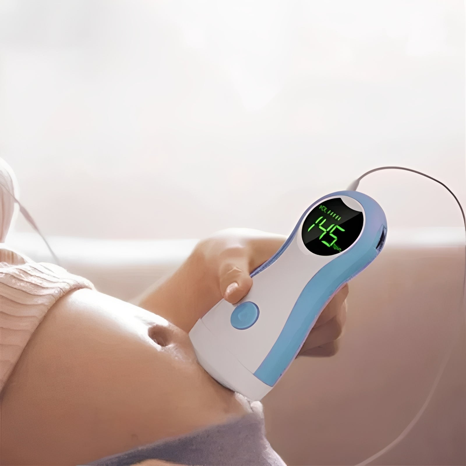 Tragbarer Fetalmonitor mit LCD-Anzeige und Kopfhörerausgang