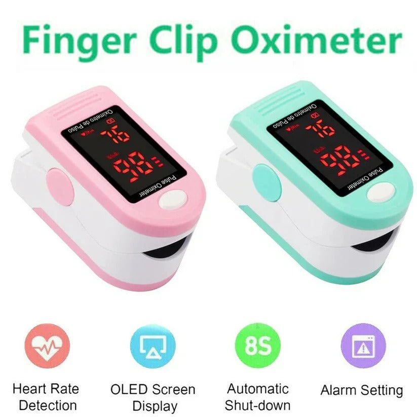 Präziser Fingerpulsoximeter mit LED-Anzeige für Zuhause