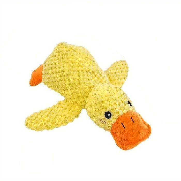 Playful Duck Squeaky Dog Toy with Reinforced Seams