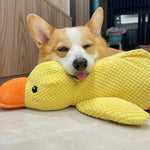 Playful Duck Squeaky Dog Toy with Reinforced Seams