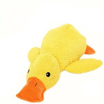 Playful Duck Squeaky Dog Toy with Reinforced Seams