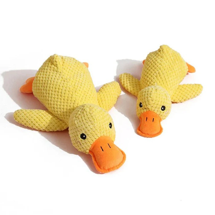 Playful Duck Squeaky Dog Toy with Reinforced Seams