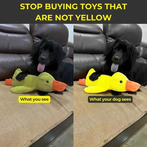Playful Duck Squeaky Dog Toy with Reinforced Seams