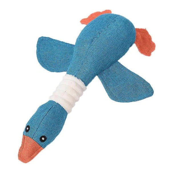 Robustes Enten-Plüschspielzeug für Hunde mit Textur