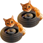 Umweltfreundlicher Katzenkratzbaum mit Spielball, 2er Set