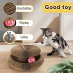Umweltfreundlicher Katzenkratzbaum mit Spielball, 2er Set