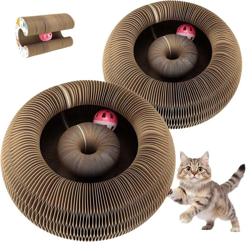 Umweltfreundlicher Katzenkratzbaum mit Spielball, 2er Set