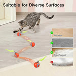 Interactive Cat Toy with Tail Design - Set of 2 for Indoors
