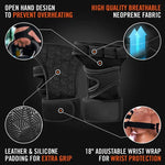 Fingerlose Trainingshandschuhe mit Atmungsaktivem Design