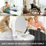 Adjustable Toilet Safety Support with Dual Armrests for Seniors