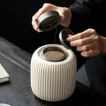Elegant Ceramic Urn with Secure Lid for Your Pet's Memory