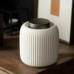 Elegant Ceramic Urn with Secure Lid for Your Pet's Memory