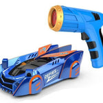 Battery-Operated Wall-Climbing Car with Remote Control and LED Lights