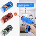 Battery-Operated Wall-Climbing Car with Remote Control and LED Lights