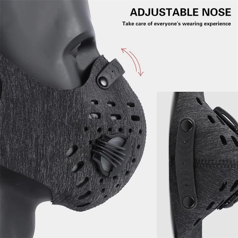 Wiederverwendbare Atmungsaktive Gesichtsmaske mit Wechselbarem Filtereinsatz
