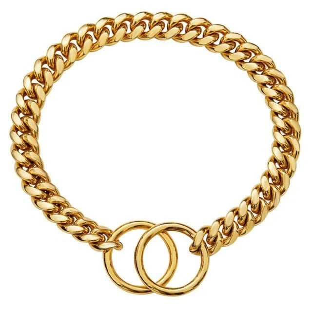 Verstellbarer Edelstahl-Hundehalsband mit Robuster Kette